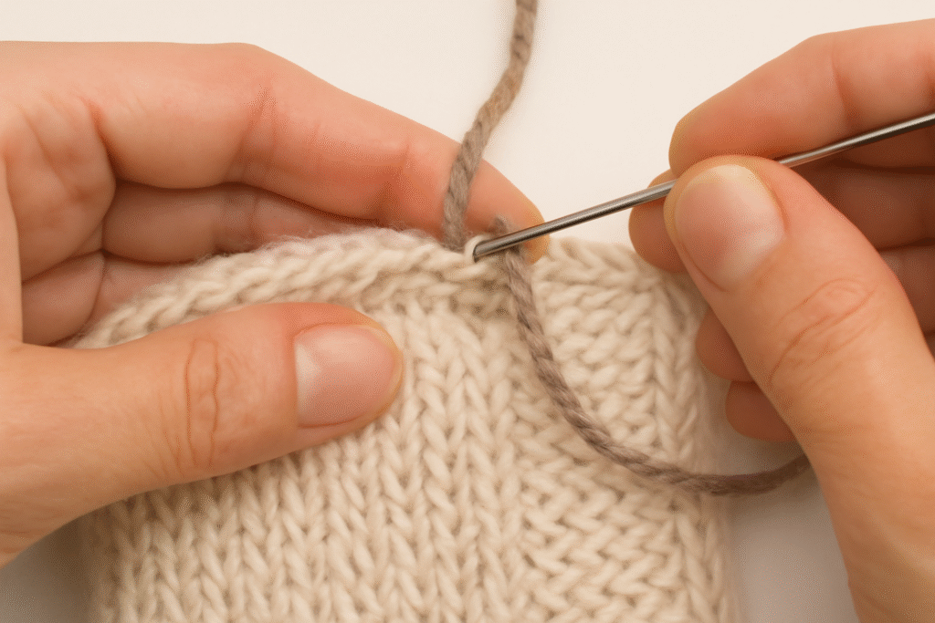 Weaving in Ends for a Professional Look