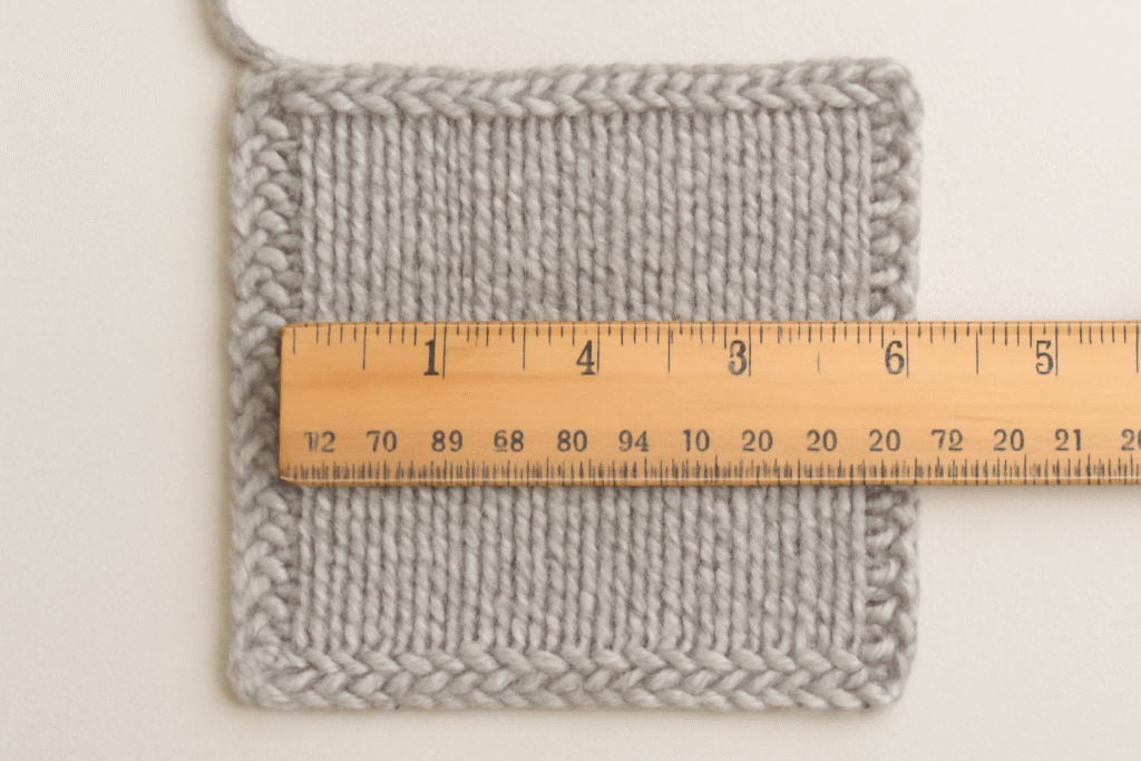 Create and Measure a Gauge Swatch