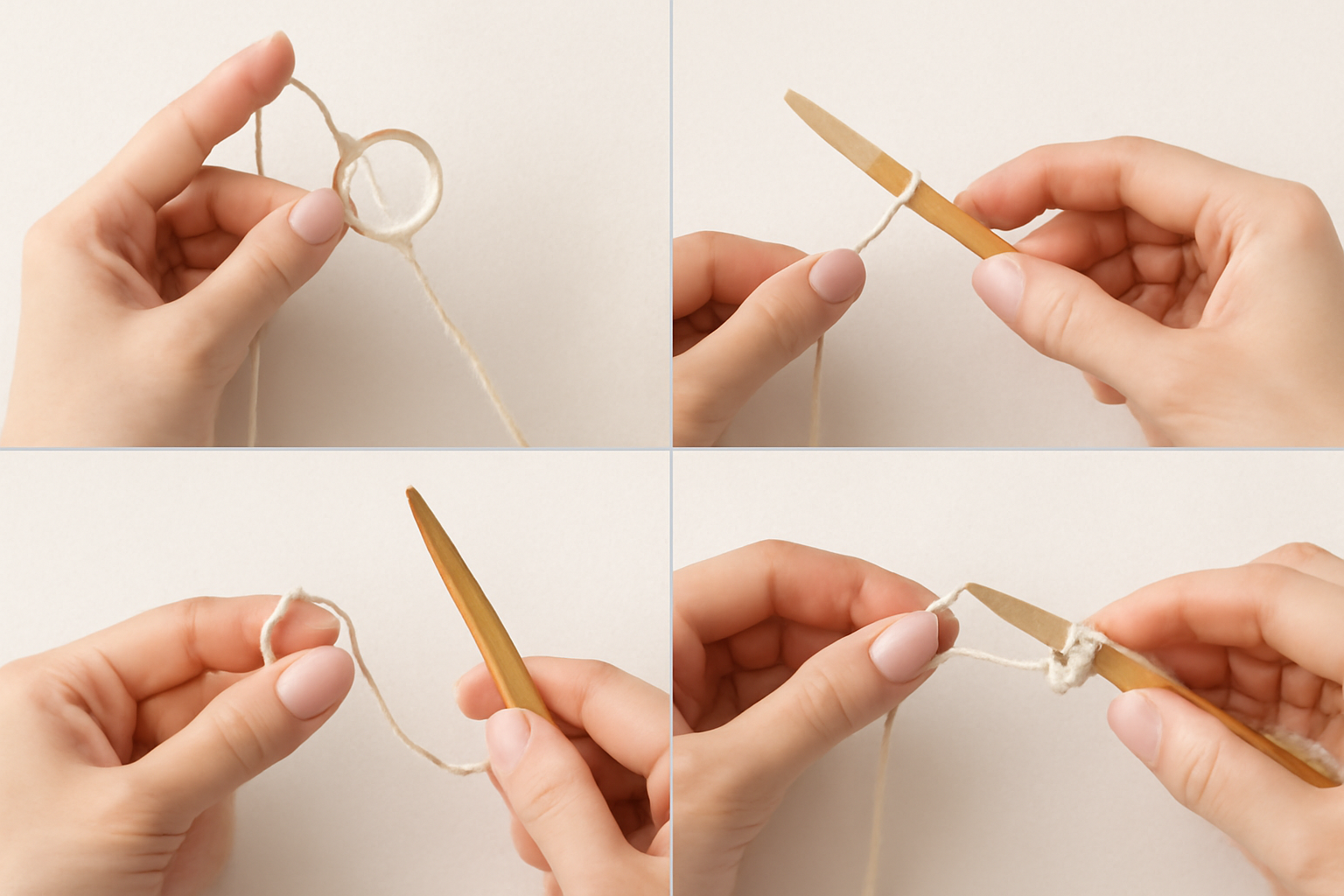 Slip Knot for Right-Handed Knitters