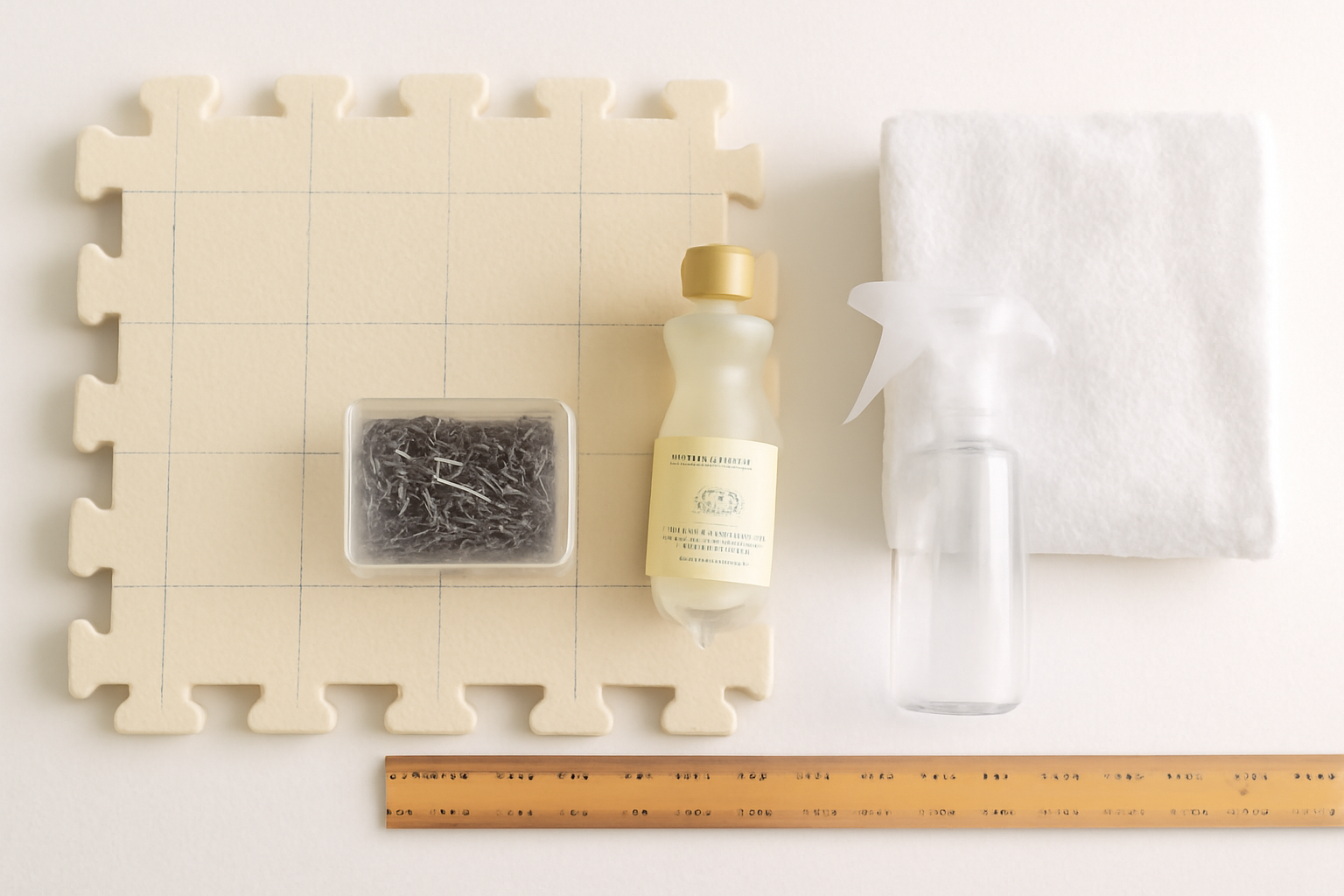 Materials Needed for Blocking a Knitted Scarf