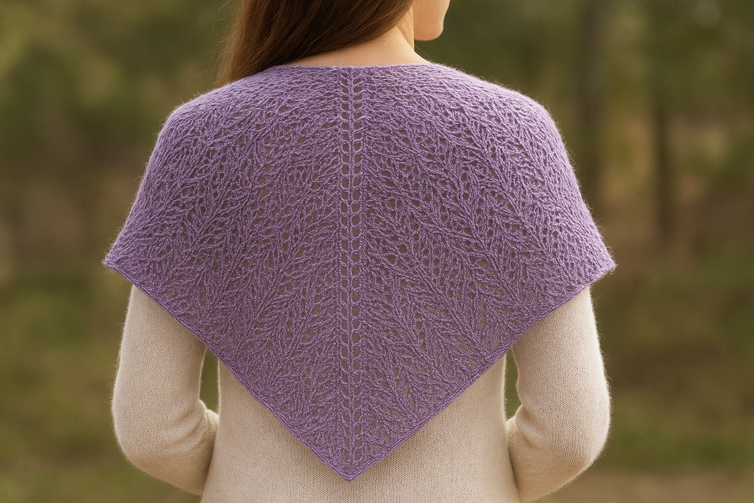 Knitting a Triangle Shawl