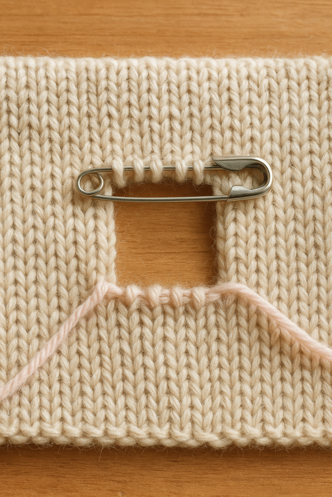 Preparation: Securing Stitches Around the Hole