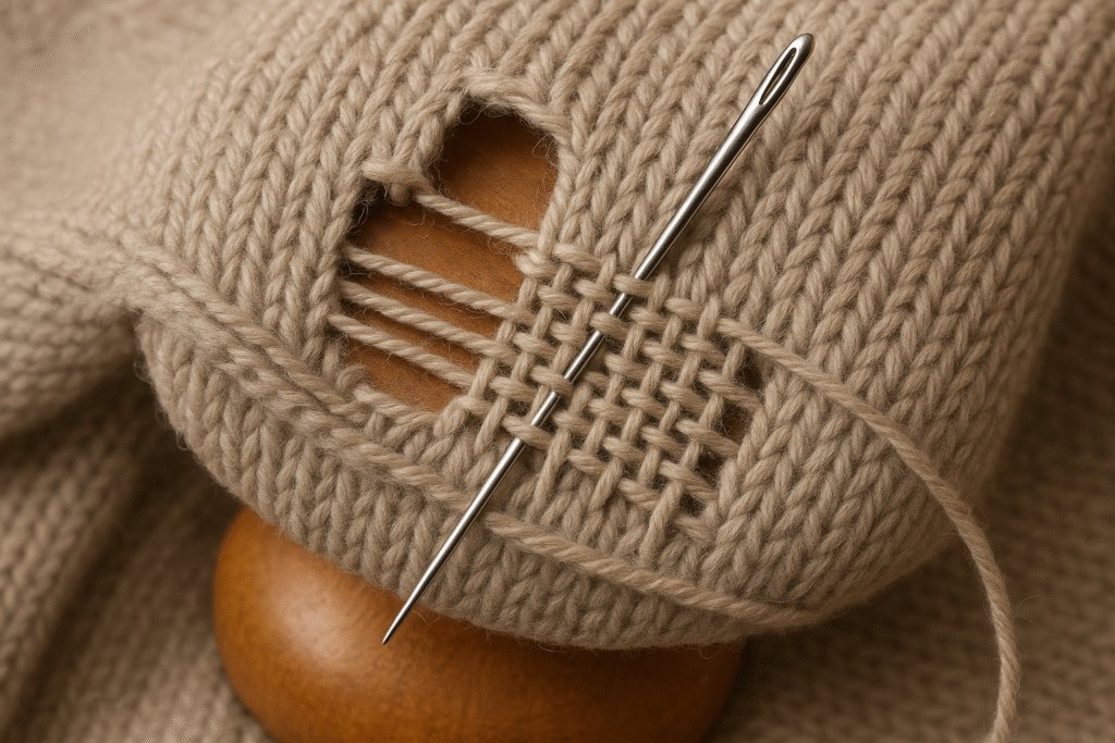 Darning Small to Medium Holes