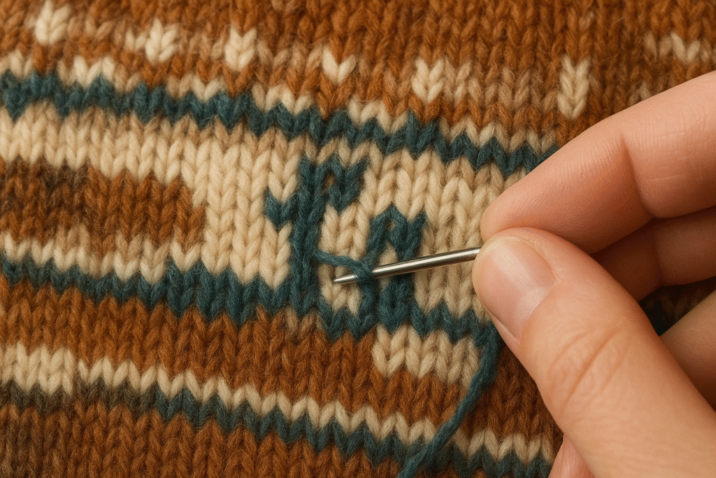 Duplicate Stitch (Swiss Darning) for Pattern Replication