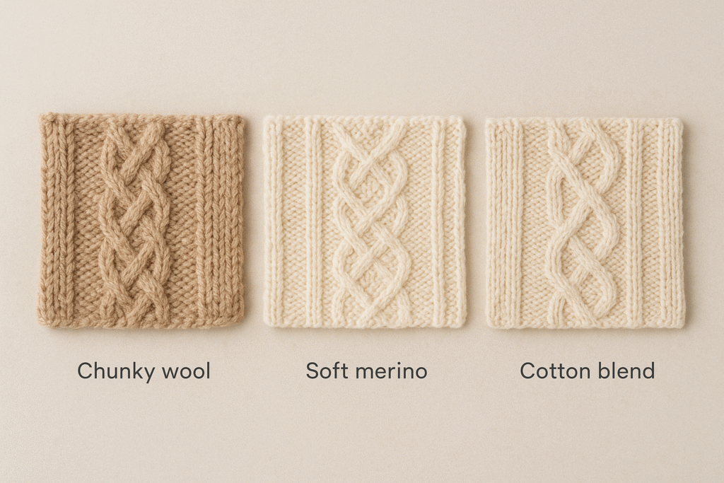 Materials Commonly Used in Cable Knit Sweaters