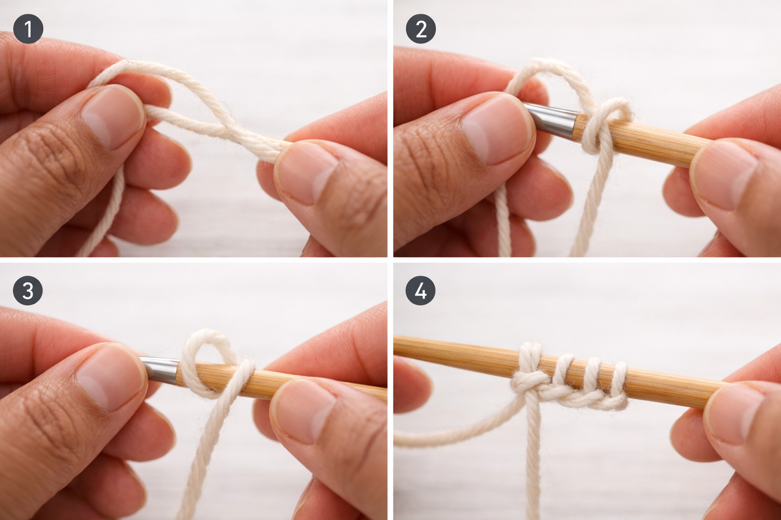 Step-by-Step: Making a Slip Knot That Counts (When Needed)