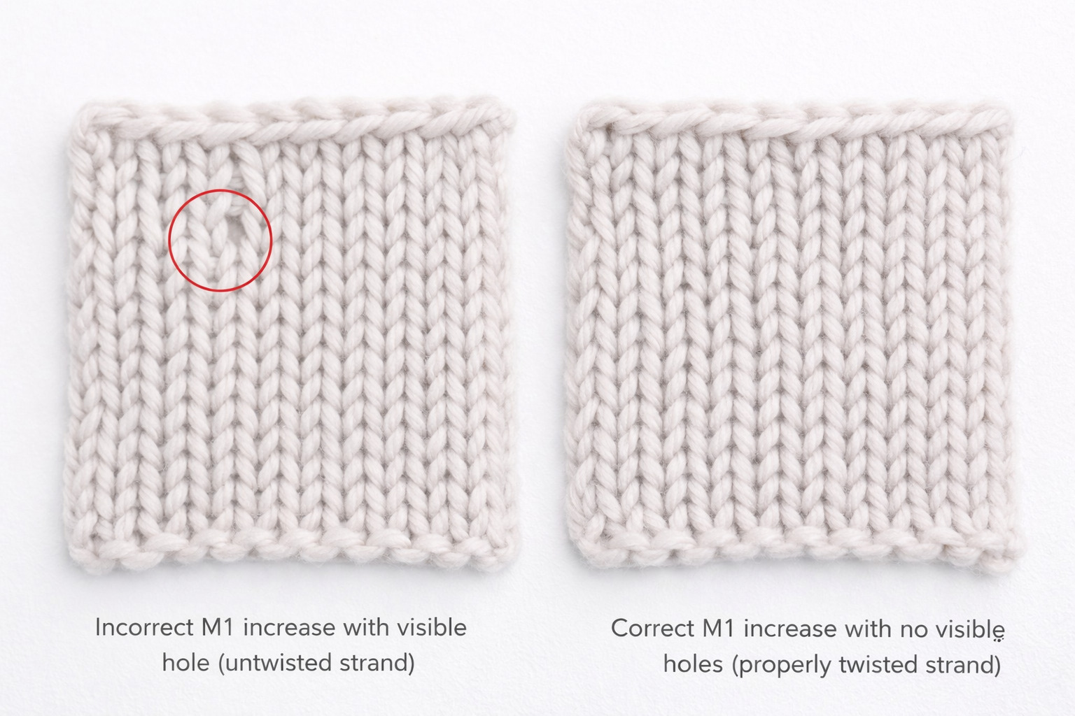 Visible Holes or Gaps