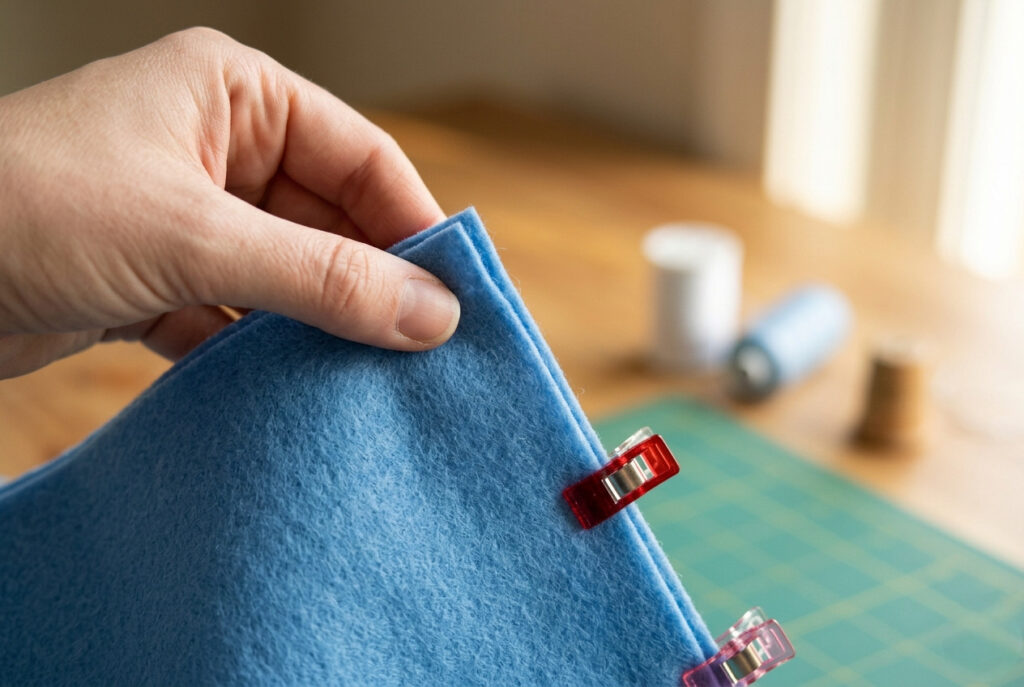 Show the edge-alignment step visually, which is one of the most critical and confusing steps for beginners.