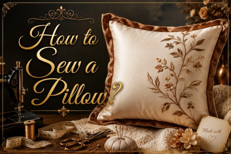 How to Sew a Pillow