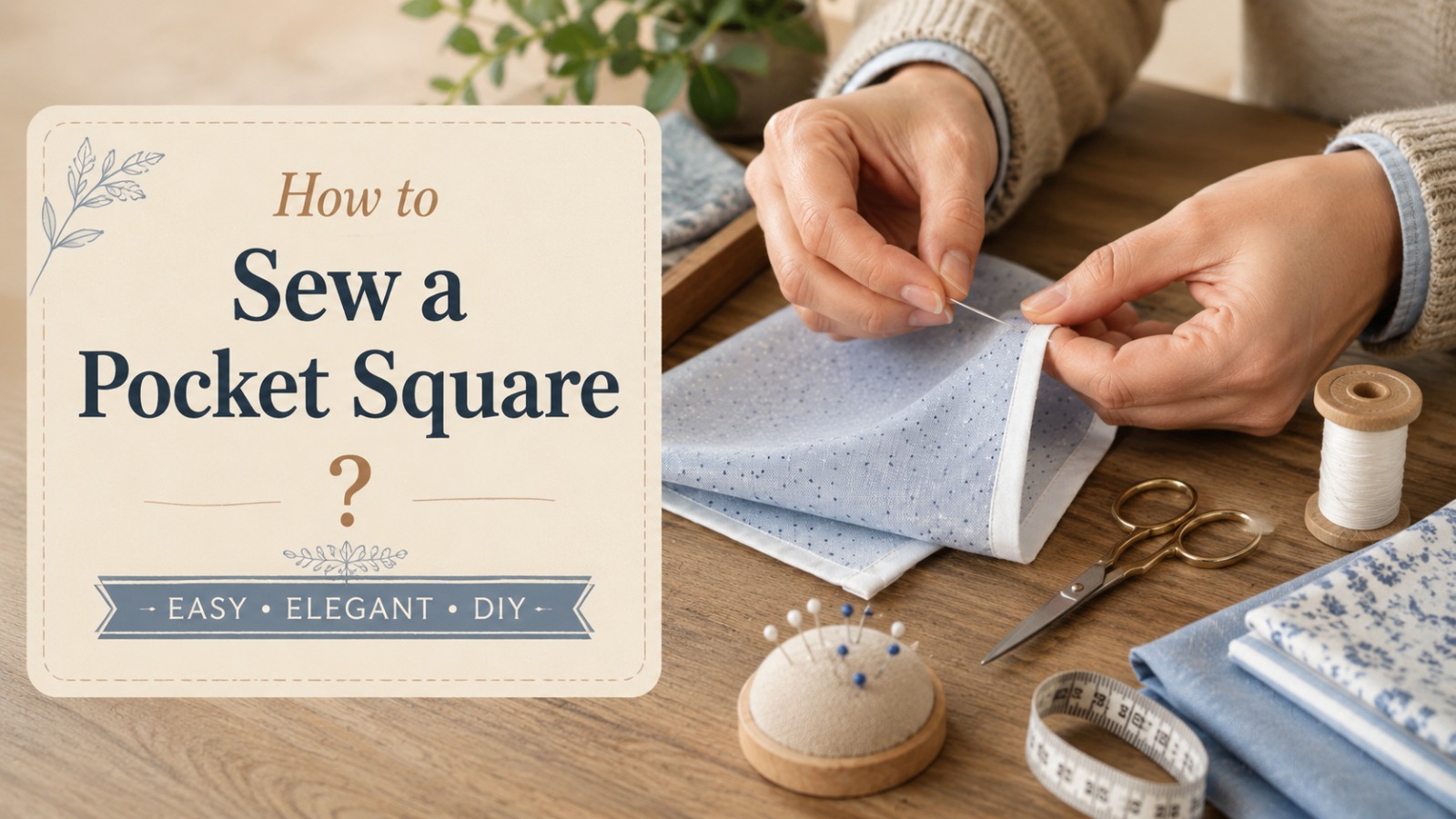 How to Sew a Pocket Square?