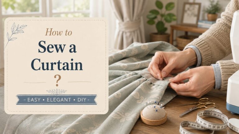How to Sew a Curtain?
