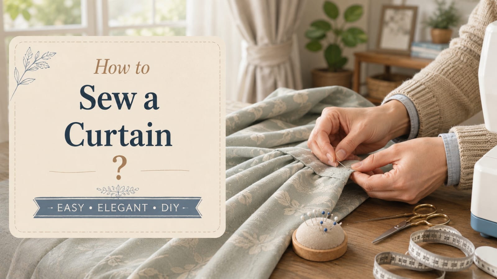 How to Sew a Curtain?