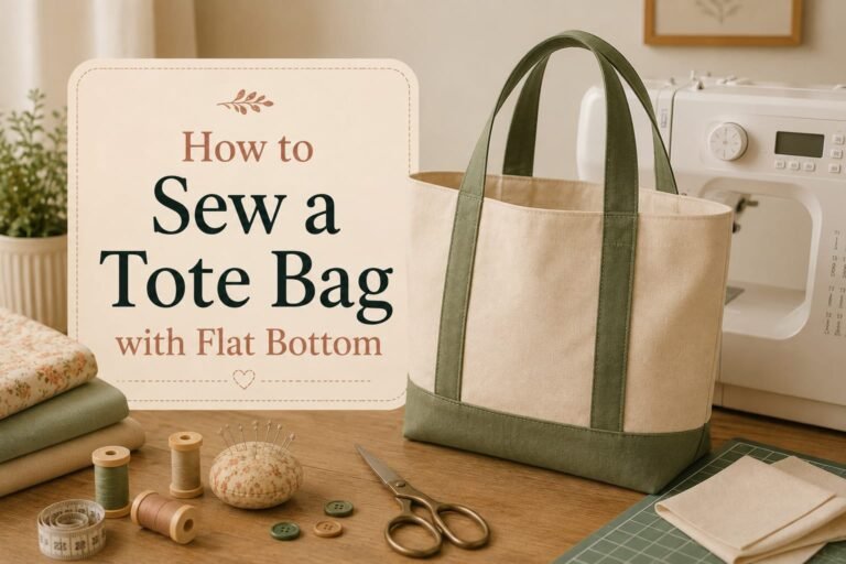 How to Sew a Tote Bag With Flat Bottom?
