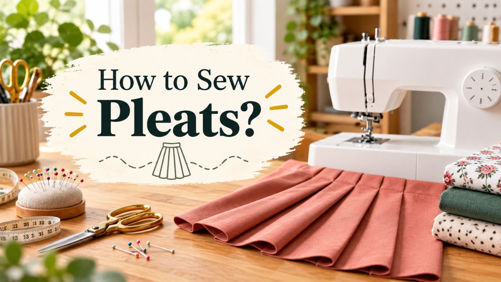 How to Sew Pleats?