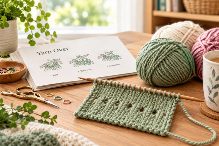 How to Knit a Yarn Over?