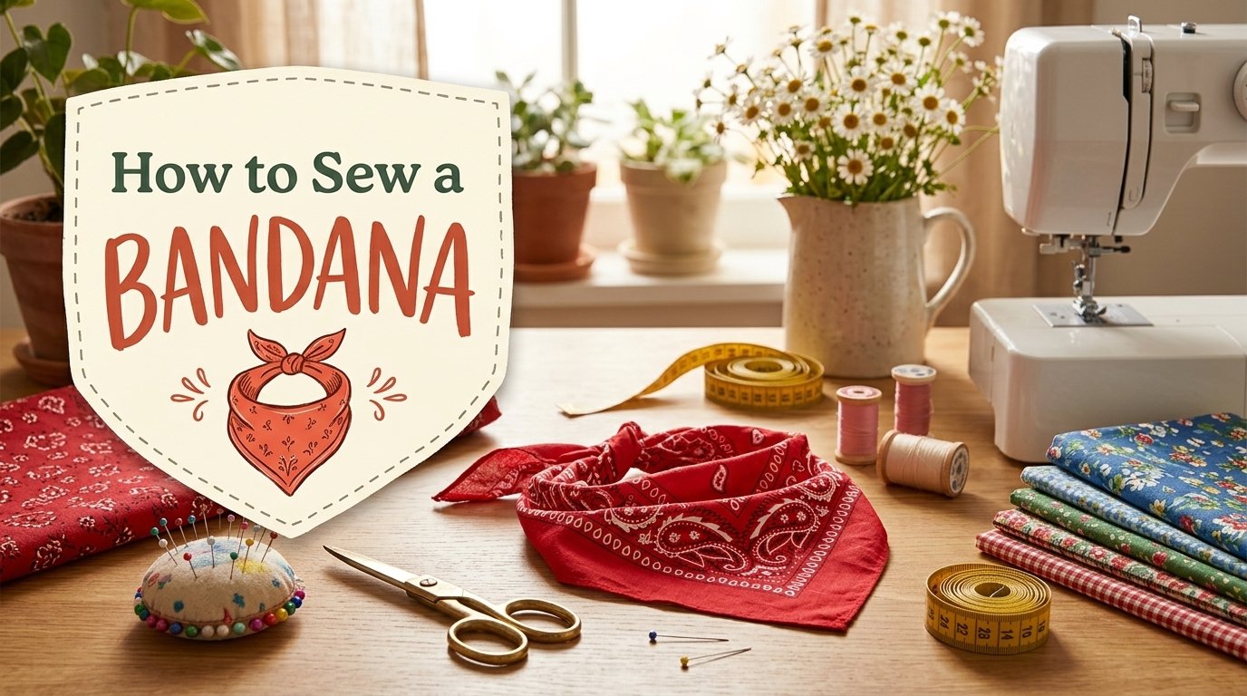How to Sew a Bandana?